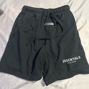 Essentials black shorts. Medium.